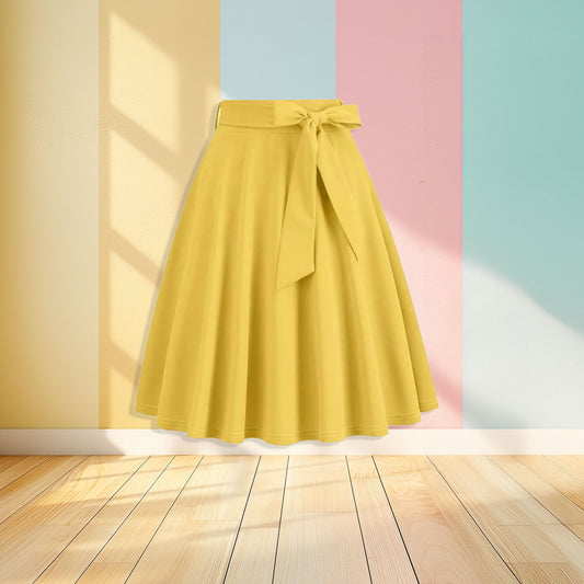 yellow skirt front view